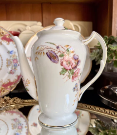 Cafetera Porcelana Spenser Stevenson Co Ltd. England , Pattern Poppy C1948