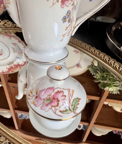 Cafetera Porcelana Spenser Stevenson Co Ltd. England , Pattern Poppy C1948