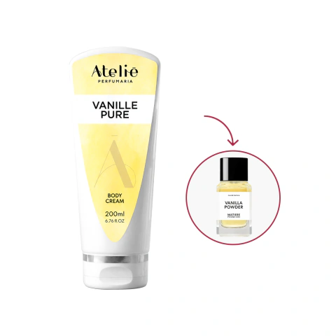Body Cream Acetinado Vanille Pure 200 ML - Ref Vanille Pure