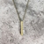 Colar king Pingente Retangular - King Trend Fit