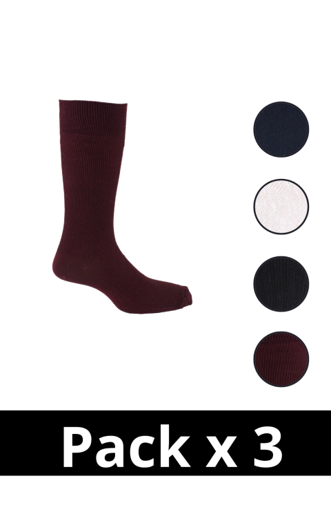 Pack x 3Media de algodón Sayer