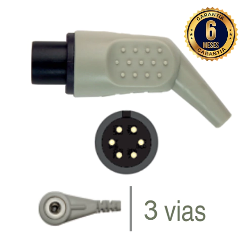 Cabo de ECG 3 vias Clip - Emai