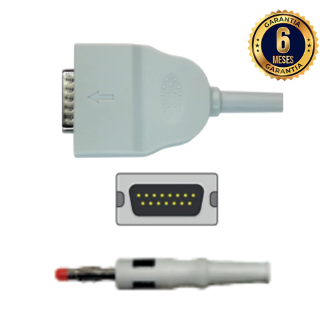 Cabo de ECG 10 vias Banana - Ecafix