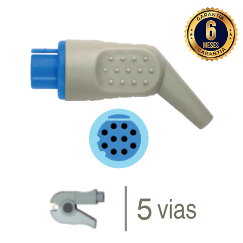 Cabo de ECG 5 vias Neopinch - Datex