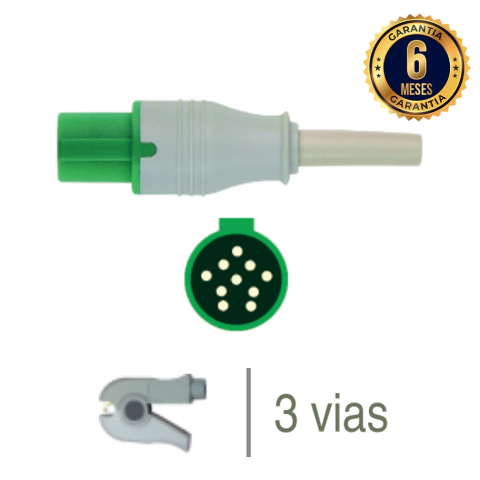 Cabo de ECG 3 vias Neopinch - Hellige