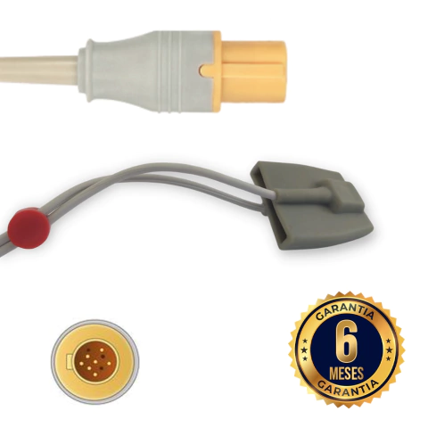 Sensor SpO2 GE HELLIGE - Silicone Pediátrico