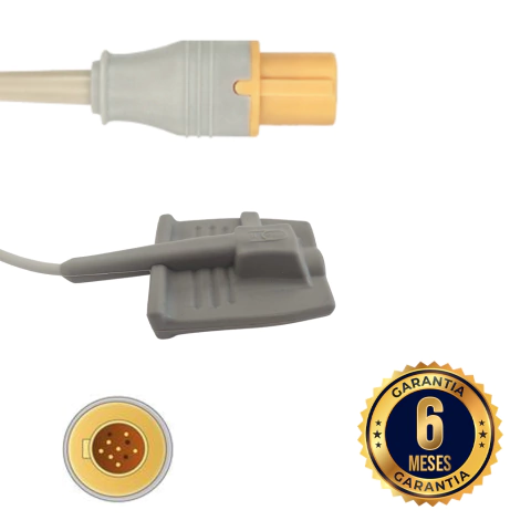 Sensor SpO2 GE HELLIGE - Silicone Adulto
