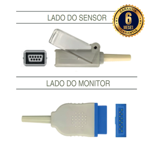 Cabo extensor para SpO2 - GE/Marquette