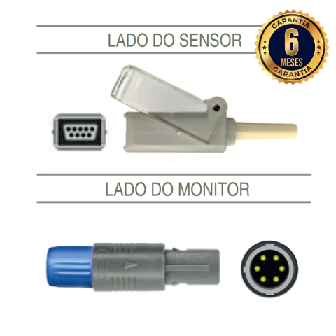 Cabo extensor para SpO2 - Imftec 6P