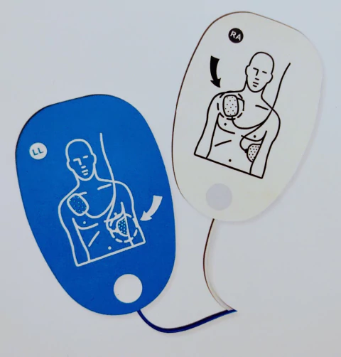 Pás - Eletrodo descartável compatível com Desfibrilador Philips HeartStart: FR2, FR2+, FR3, MRx, XL, XL+, HeartStream Forerunner – BluePad*