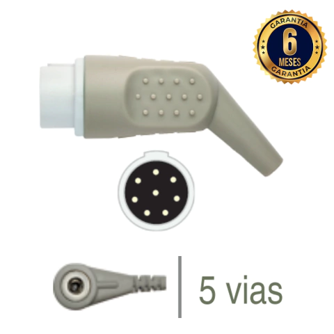 Cabo de ECG 5 vias Clip - Philips/HP1