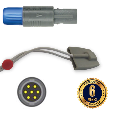 Sensor SpO2 Prolife Redel 7 pinos - Silicone Pediátrico
