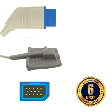 Sensor SpO2 NIHON KOHDEN - NKT - Silicone Adulto