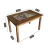 Mesa Rústica Estrutura Robusta Pinus Taeda 120cm Sala Jantar - loja online
