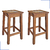 Kit 2 Bancos De Madeira Com Cerâmica Alto Para Cozinha, Bar, Balcão, Bancada àrea Gourmet