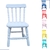 Cadeira Infantil De Madeira Pintura Laqueada Colorida Dalas - comprar online