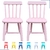 Conjunto Cadeira Cadeirinha Infantil Colorida Laqueada Lisa de Madeira Kit 2 Cadeirinhas - loja online