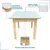 Conjunto Mesa Infantil 60x60cm Com 1 Cadeirinha Colorida De Madeira Resistente Para Crianças Color Candy Tradicional - comprar online