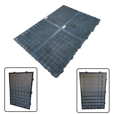 Estrado Palete Plástico 60x40x4 Cm Piso Reforçado Cor Preto - World Cadeiras 