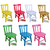 Cadeira Cadeirinha Infantil Colorida de Madeira Eucalipto Resistente - comprar online