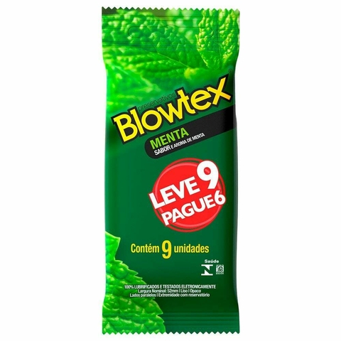 PRESEVATIVO SABOR MENTA 06 UNIDADES BLOWTEX