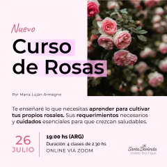 Curso cultivo de rosas 2024