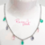 Choker Cristais/Gemas Gotas - loja online