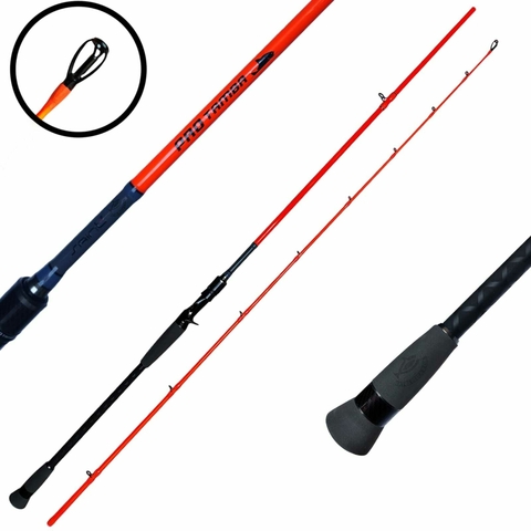 VARA SAINT PRO TAMBA 2,40 M 50 LB 2P. CARRETILHA