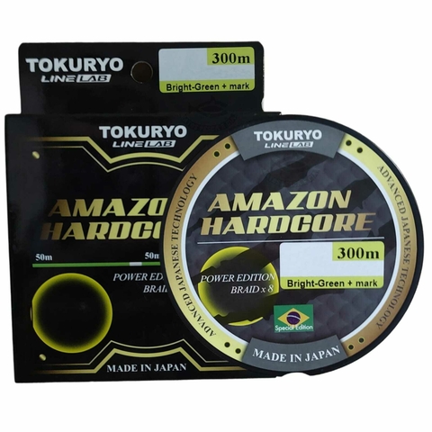 LINHA MULTIFILAMENTO TOKURYO AMAZON HARDCORE 8X 0,20 MM 300 M