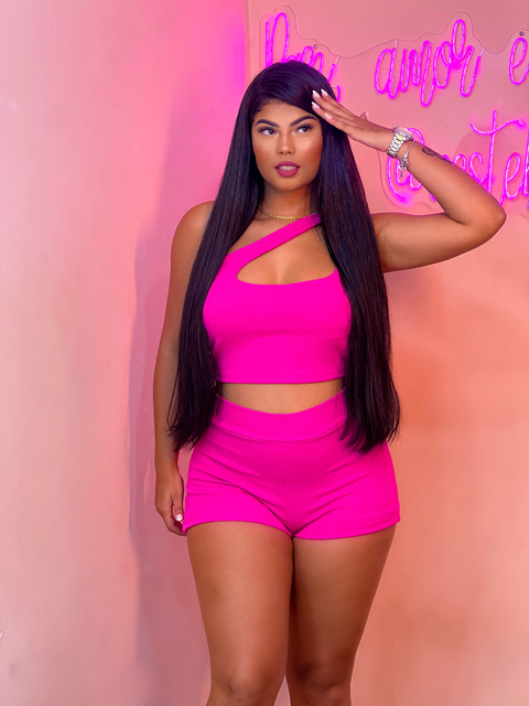 Conjunto Melanie anarruga alça mula