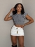 Cropped Aba Jacquard Xadrez na internet