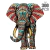 Quebra-Cabeça de Madeira - Elefante