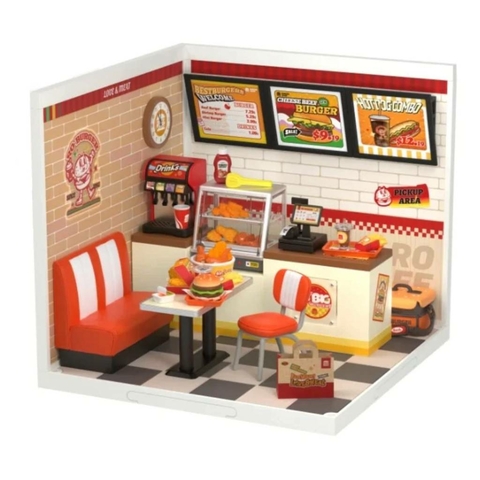 Quebra-Cabeça 3D - Mini Hamburgueria Estilo Americano