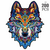 Quebra-Cabeça de Madeira 3D - Lobo - comprar online