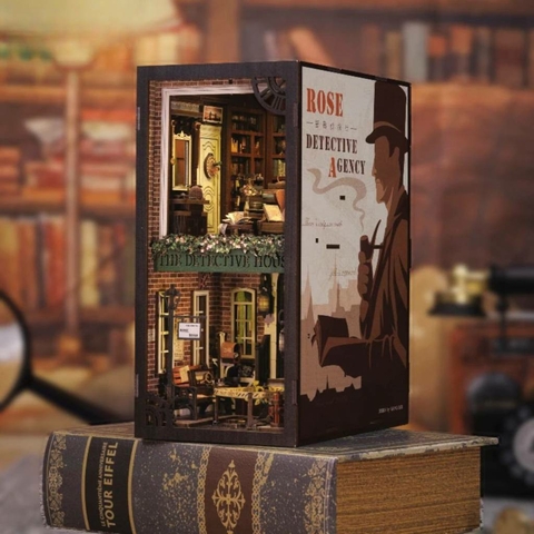 Quebra-Cabeça 3D - Book Nook - Agência de Detetives