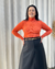 BLUSA DE LÃZINHA GOLA ALTA