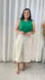 BLUSA COM BOTÃO LATERAL VERDE - VAL - comprar online