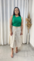 BLUSA COM BOTÃO LATERAL VERDE - VAL - My Closet por Tatiane Lima