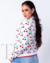 BLUSA DE TRICOT CEREJA BRANCA PLUS SIZE