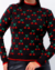 BLUSA DE TRICOT CEREJA - PRETA