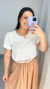 BLUSA MANGA BOTÕES BRANCA - KELLY