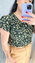 BLUSA MANGA CURTA ESTAMPA FLORAL - IARA - comprar online