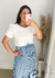 BLUSA OFF WHITE MANGA PRINCESA - TERESA