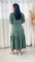 VESTIDO MIDI POA VERDE MILITAR - ISABELA - comprar online