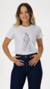 CAMISETA DE NOSSA SENHORA DE NAZARÉ COM STRASS 