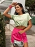 CAMISETA FEMININA DE ALGODÃO PLUS SIZE VERDE MENTA