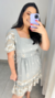 VESTIDO CURTO CINZA - BIANCA - comprar online