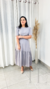 VESTIDO MIDI CINZA - ISABELA na internet