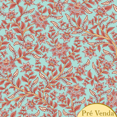 Tecido Tricoline 100% algodão - Kalamkari 6 - Fabricart (0.50x1.50)