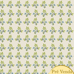 Tecido Tricoline 100% algodão - Florzinha Fundo Claro - Fabricart (0.50x1.50)